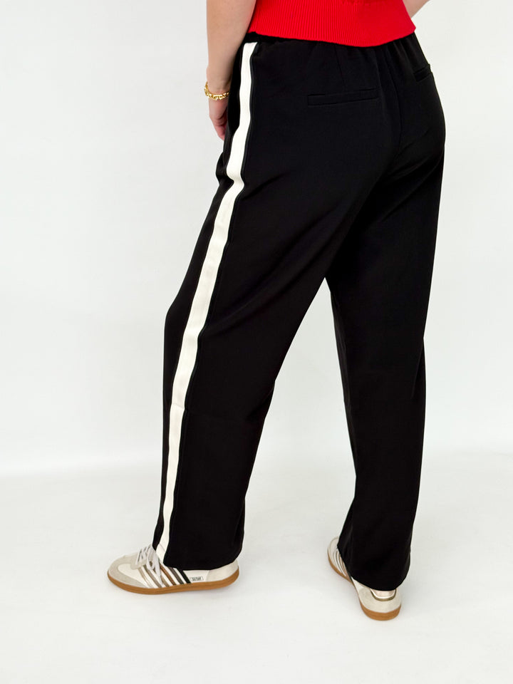 Cara - Side Stripe Wide Leg Pant