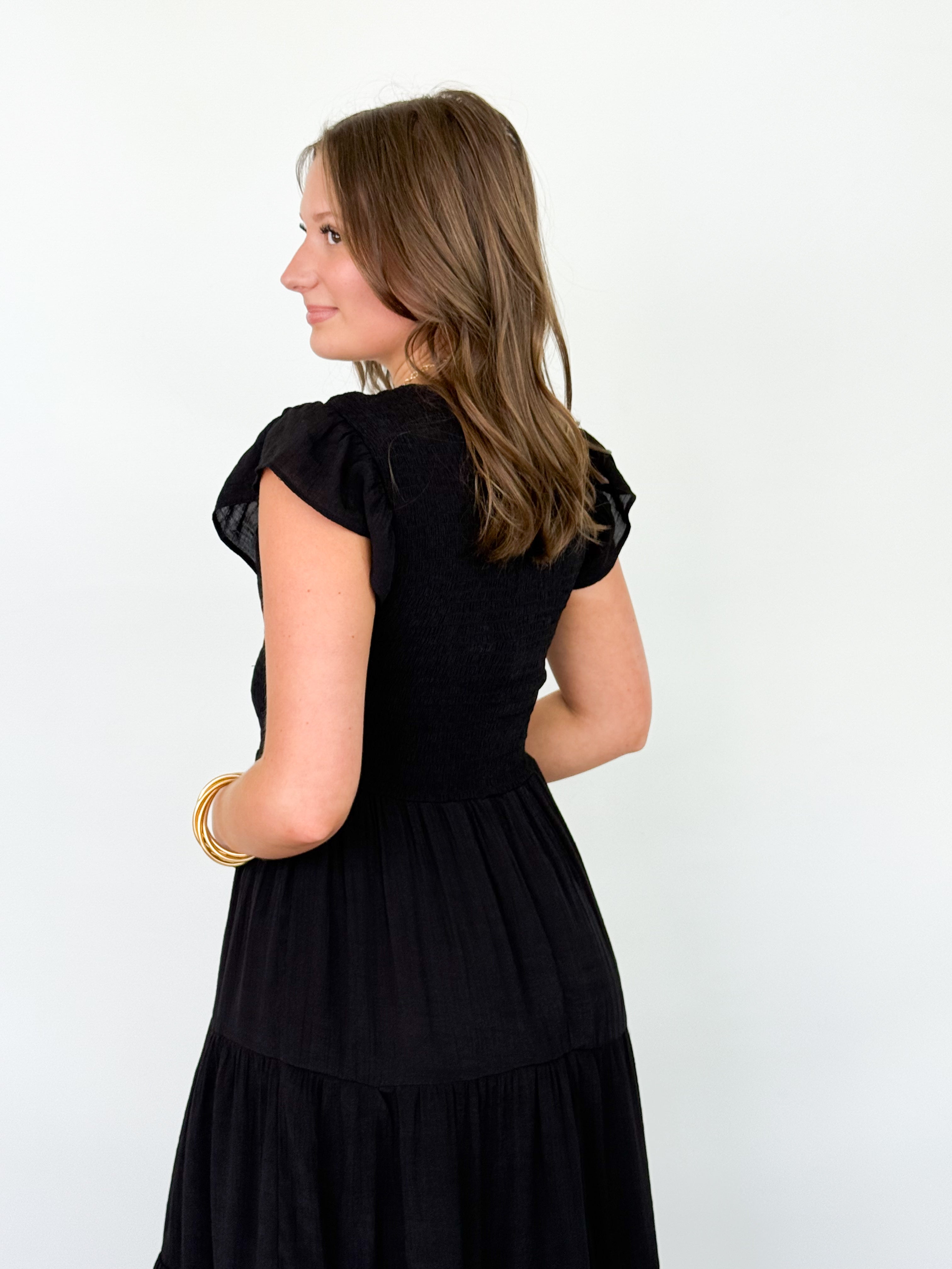 Crissy - Smocked Tiered Midi Dress