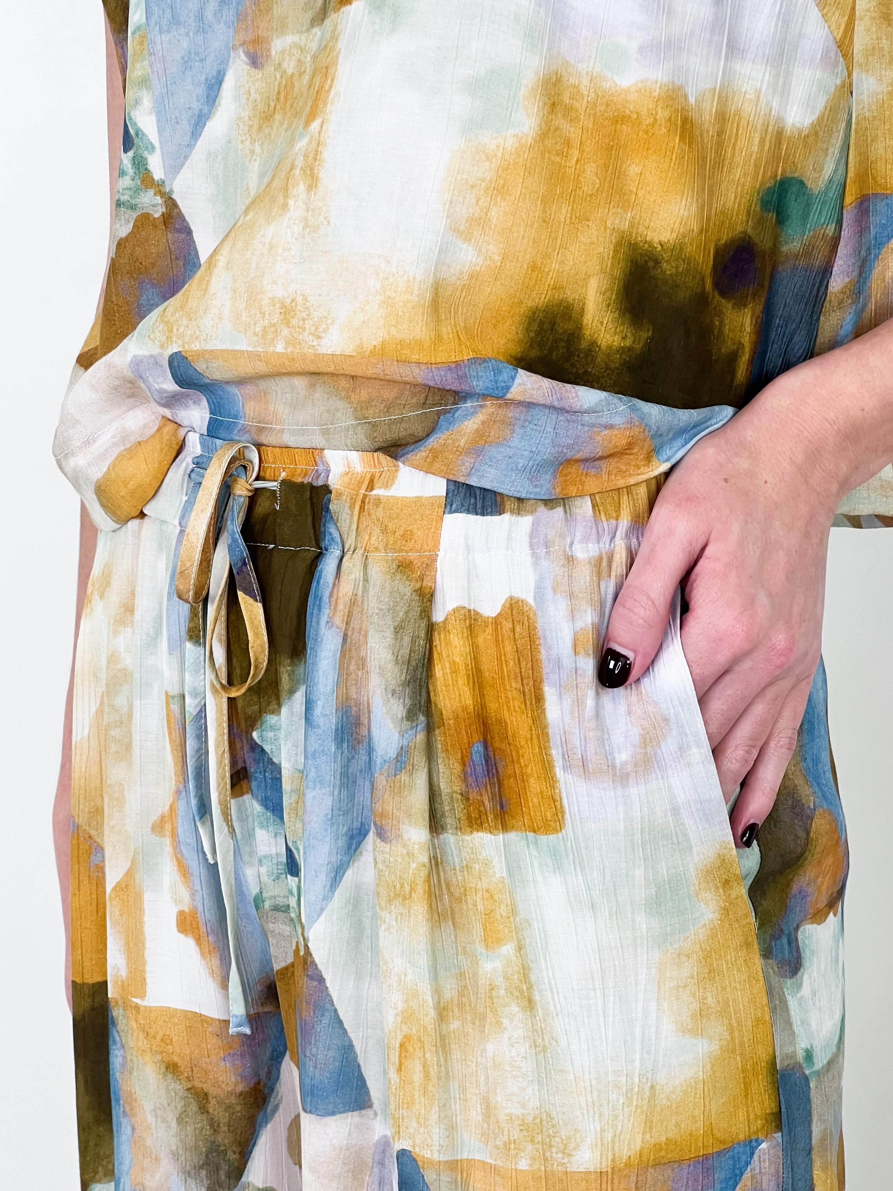 Camilla - Abstract Two-Piece Pant Set