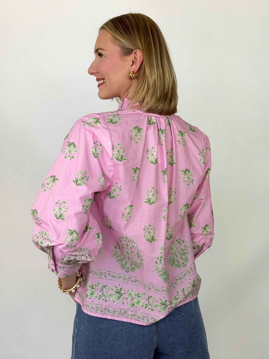 Suzi - Pink Floral Blouse