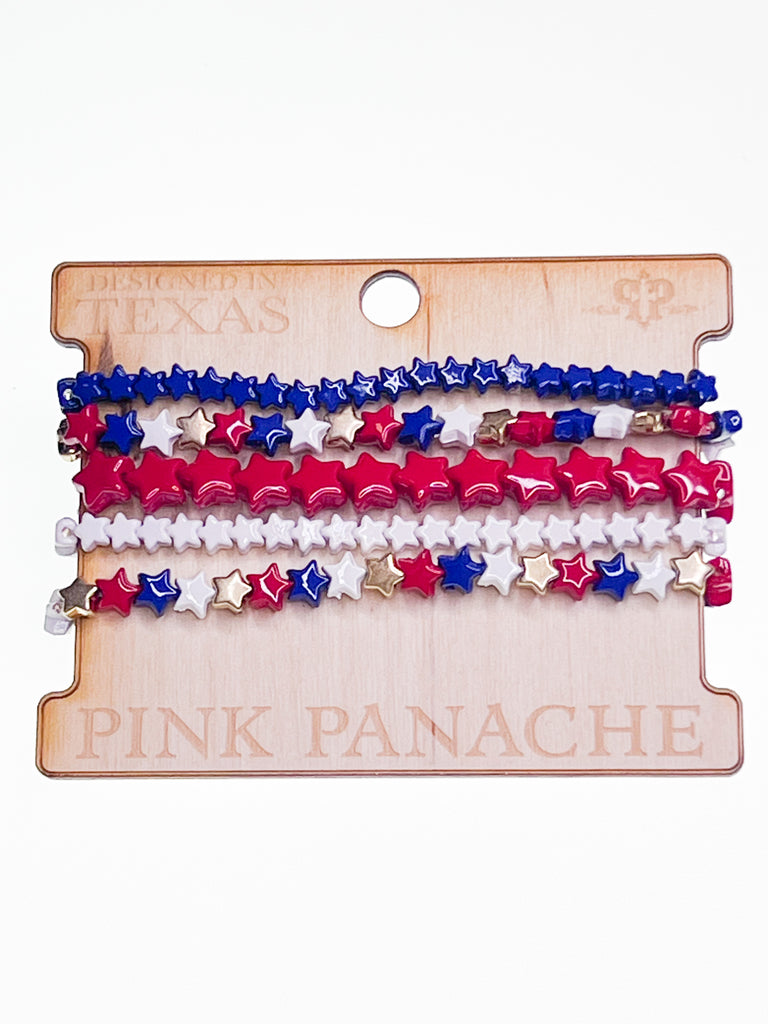 Betty - Pink Panache Stars Bracelet Set