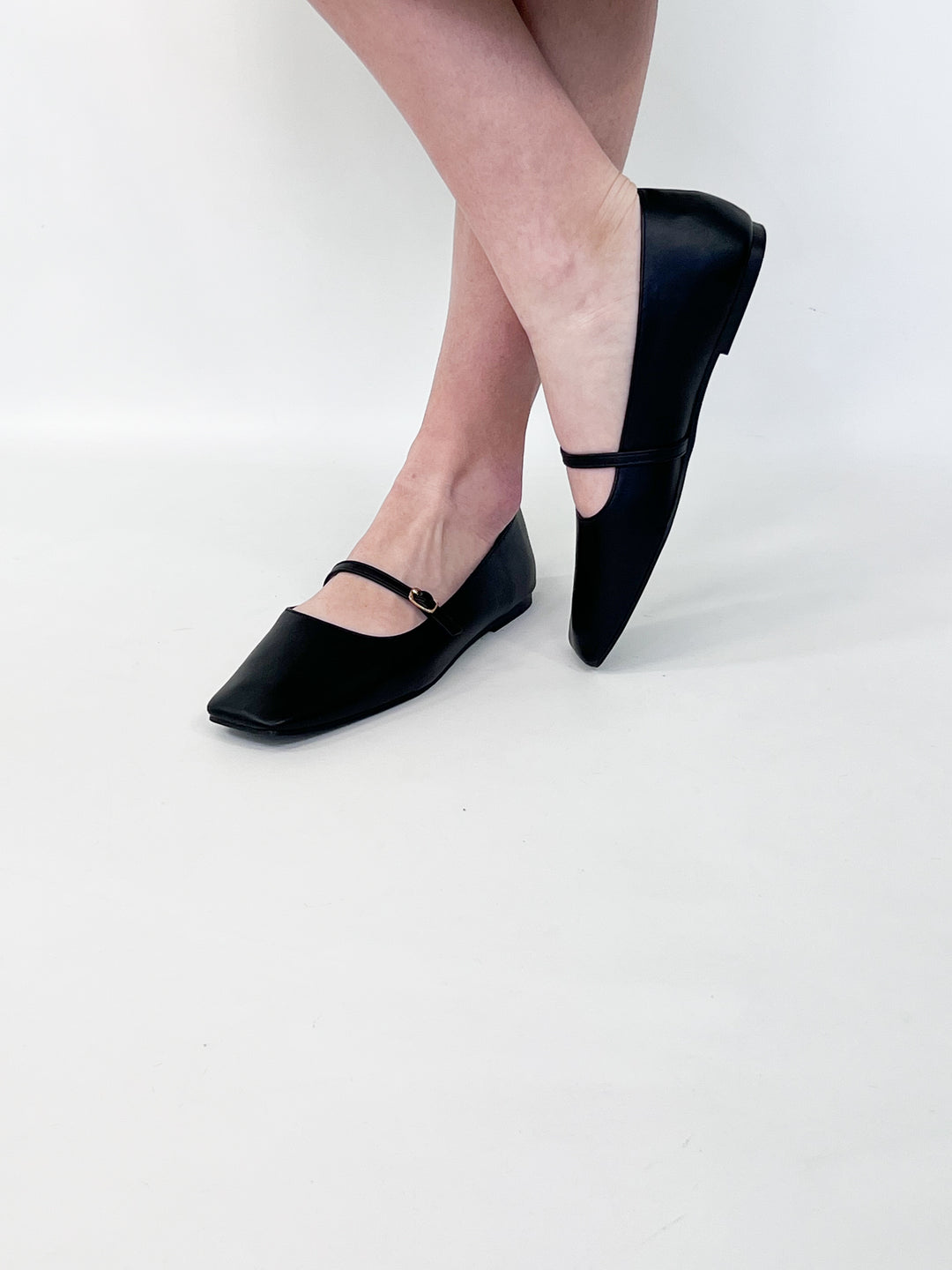 Adele - Black Mary Jane Flats