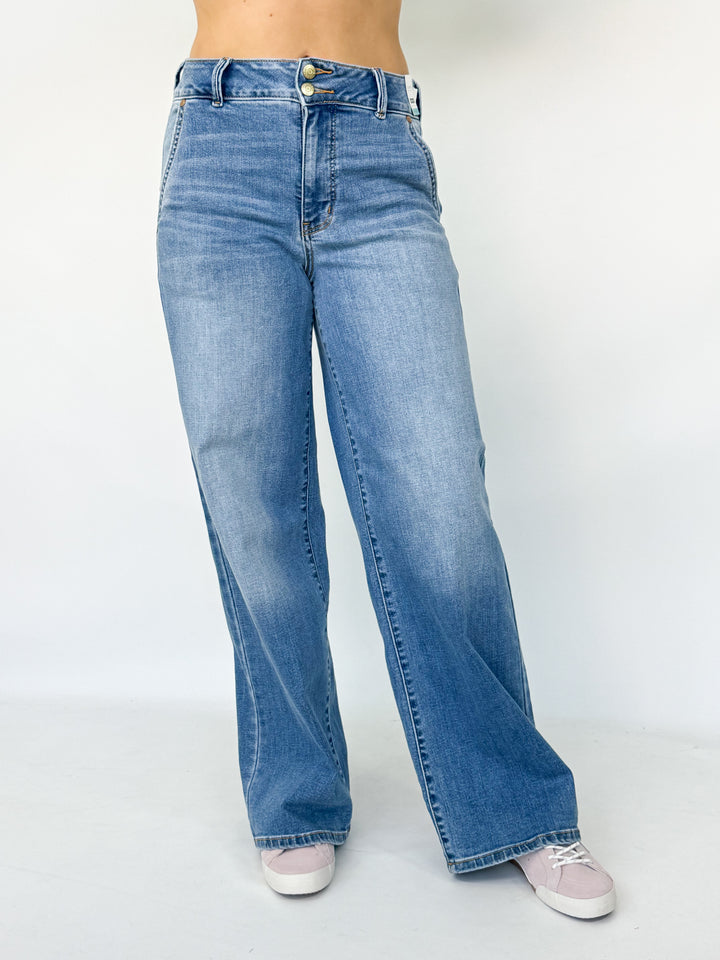 Jenna - High Waisted Wide Leg Denim (Judy Blue)