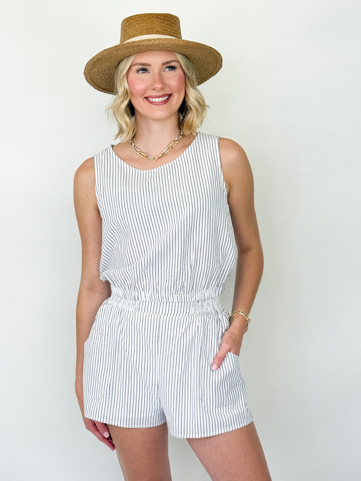 Ally - Striped Short Set