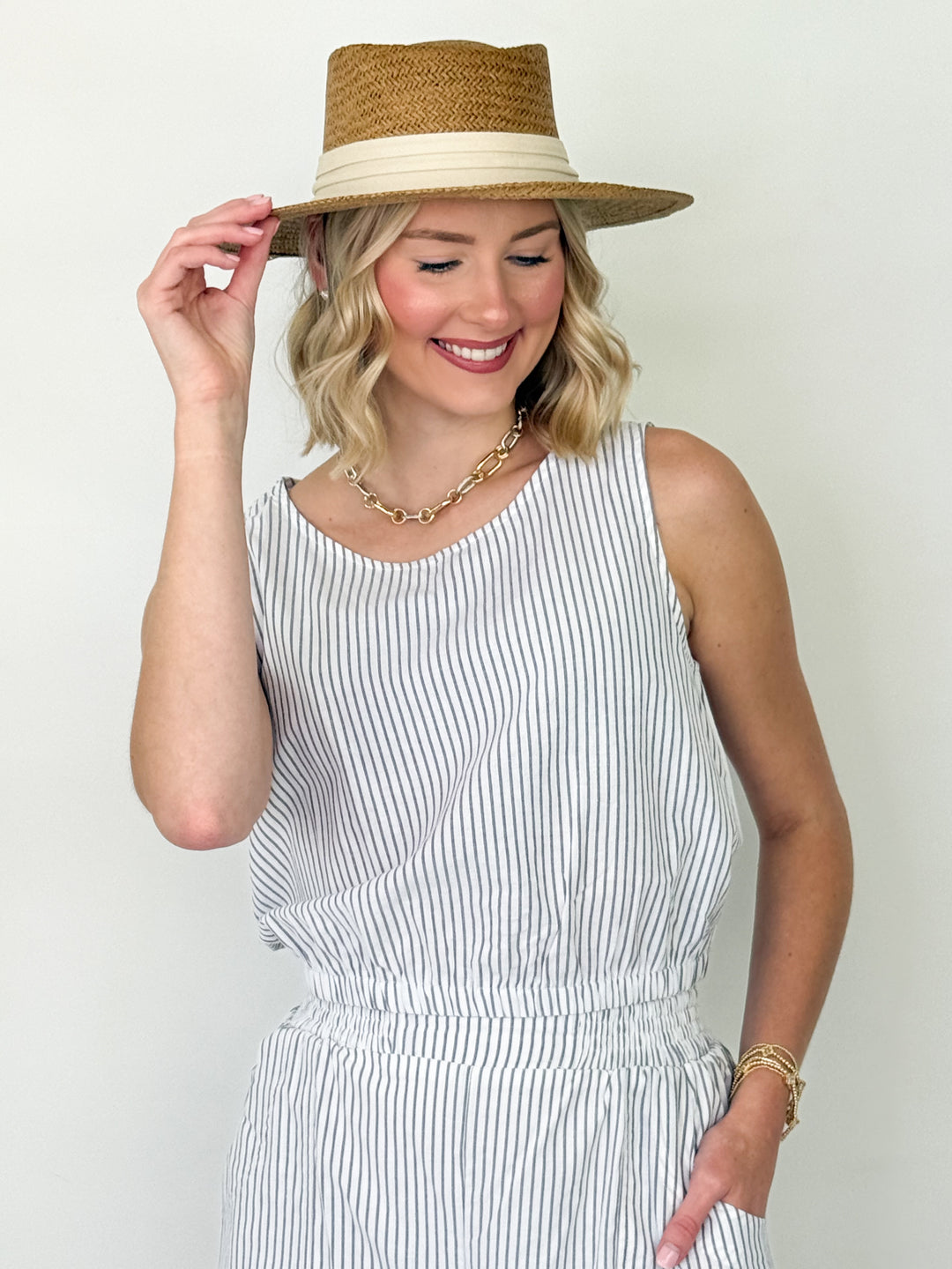 Ally - Striped Short Set
