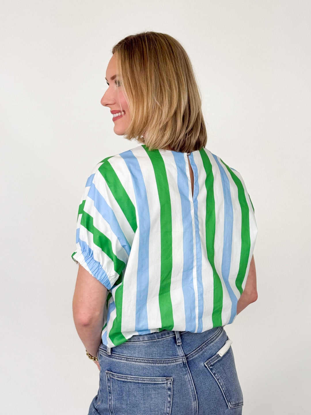 Salli - Wide Striped Top