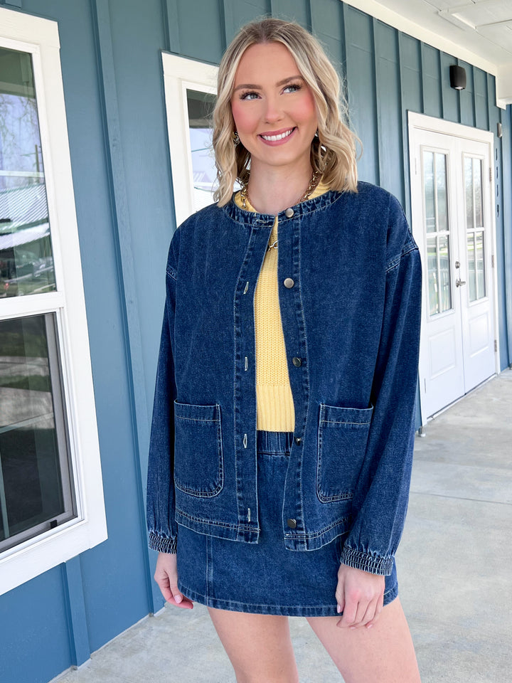 Eden - Denim Jacket & Skort Set