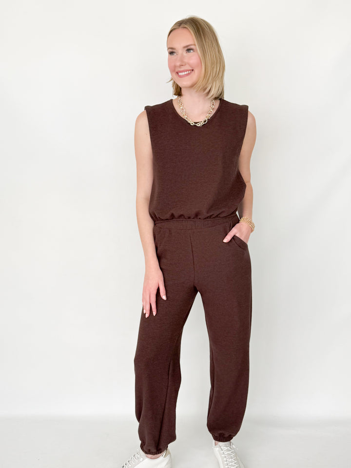 Mandi - Brown Jogger Set