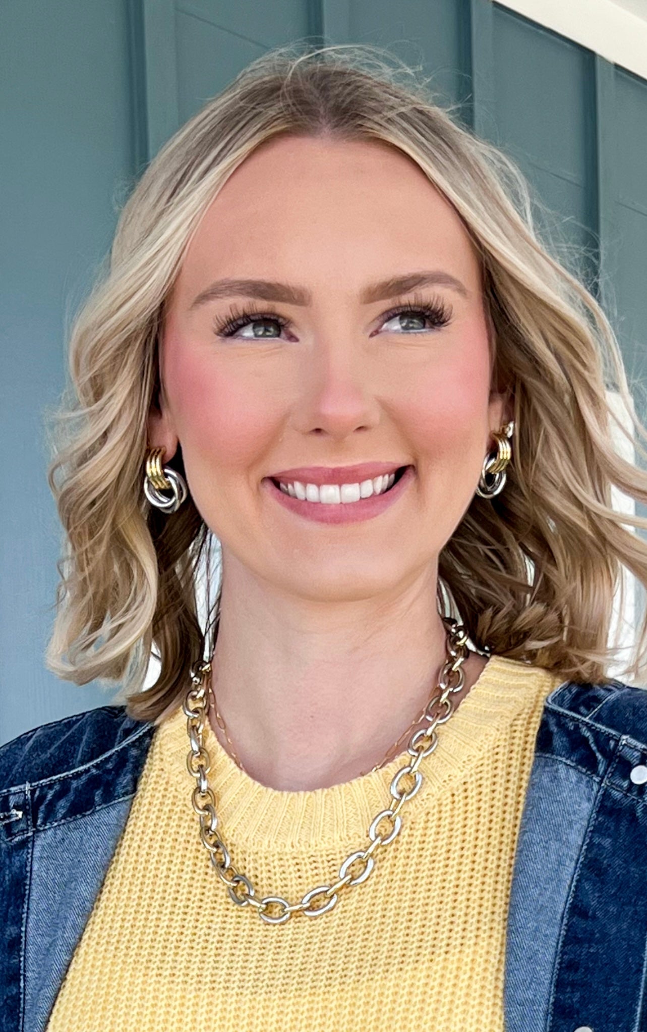 Catalina - Two Toned Chunky Chain Necklace