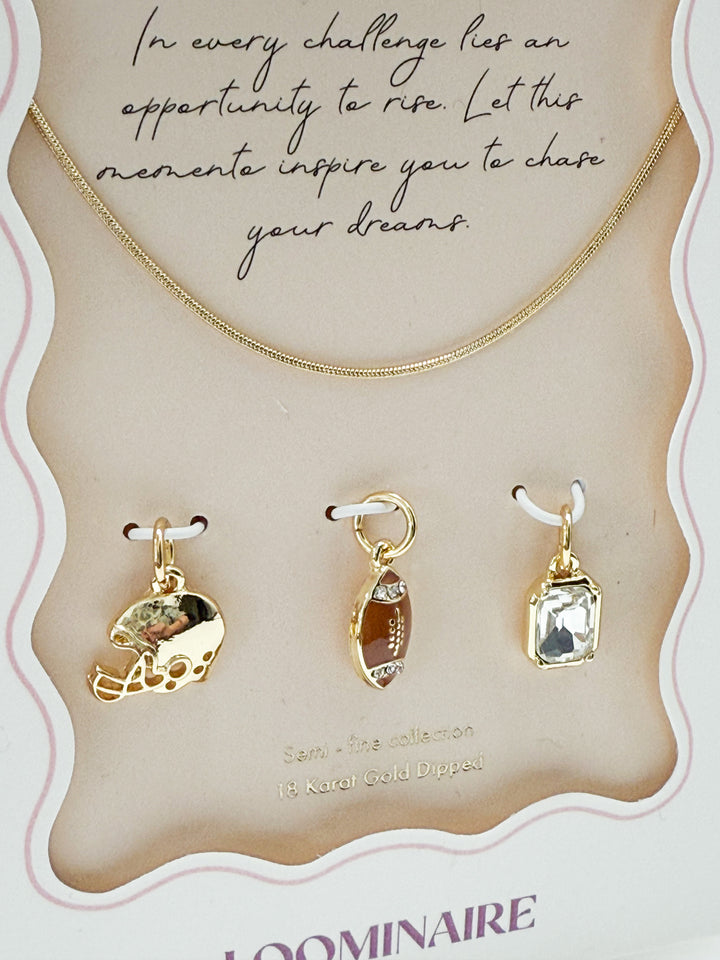 Jemma - Football Charm Necklace