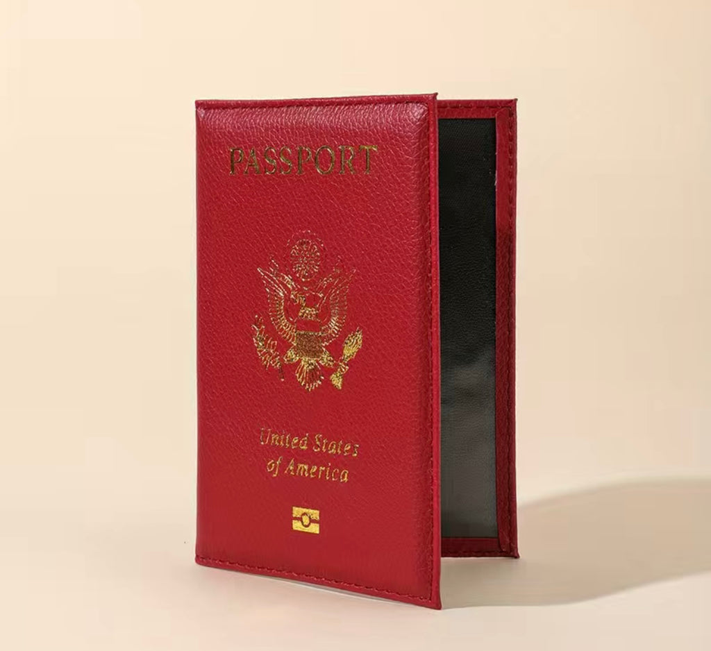 Maroon Passport Cover