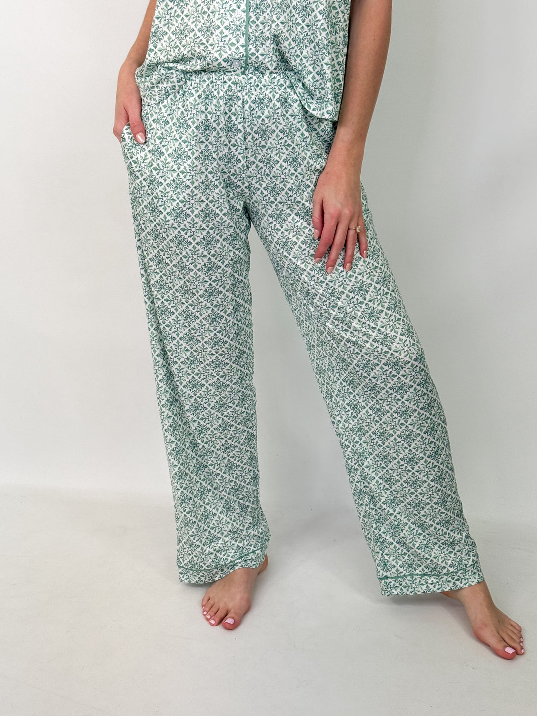Carmen - Short Sleeve Pajama Pant Set