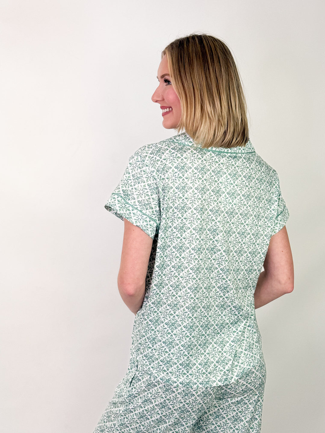 Carmen - Short Sleeve Pajama Pant Set