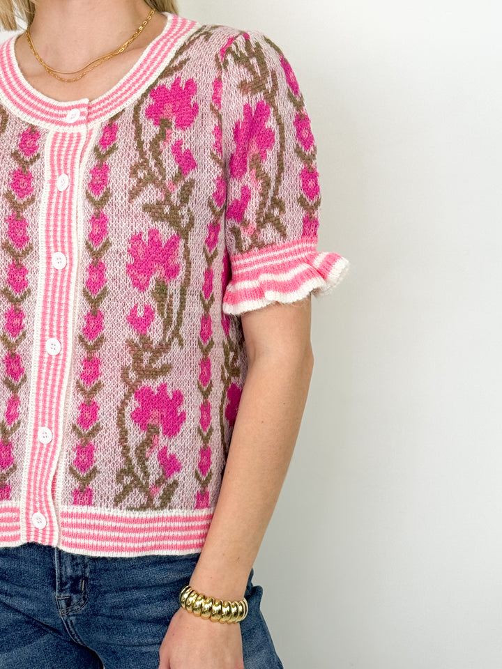 Heather - Floral Cardigan