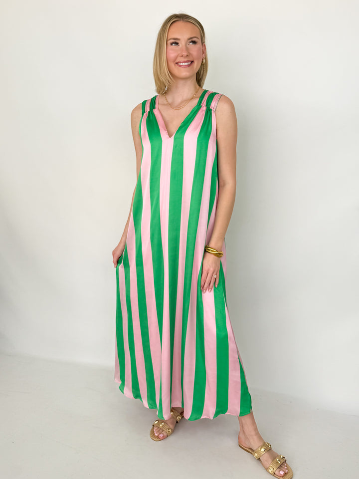 Jolene - Striped Maxi Dress
