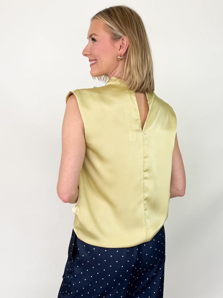 Gale - Cowl Neck Blouse (Celery)