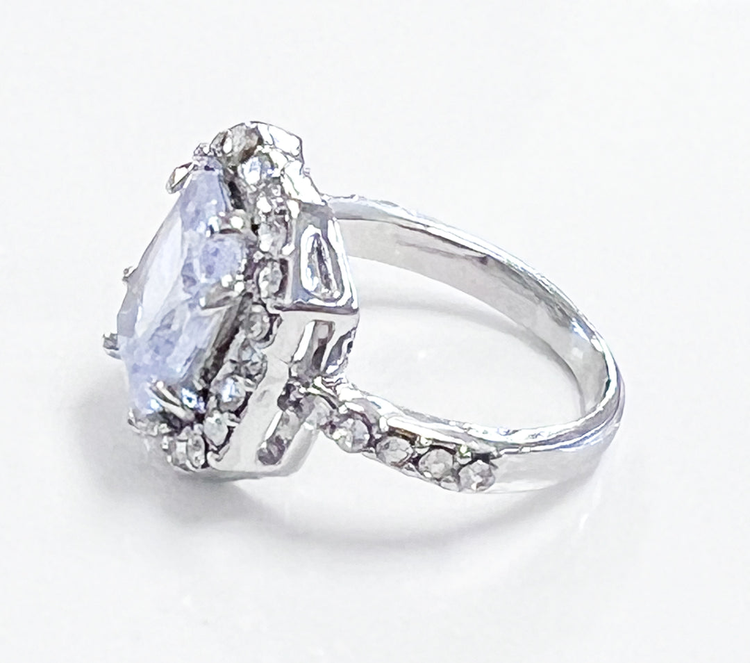 Costume Jewelry - Emerald Cut Costume Ring