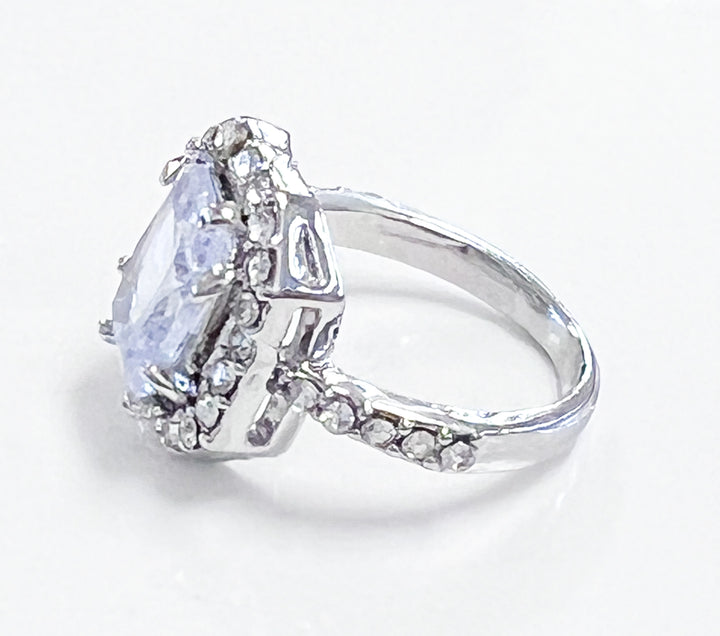 Costume Jewelry - Emerald Cut Costume Ring