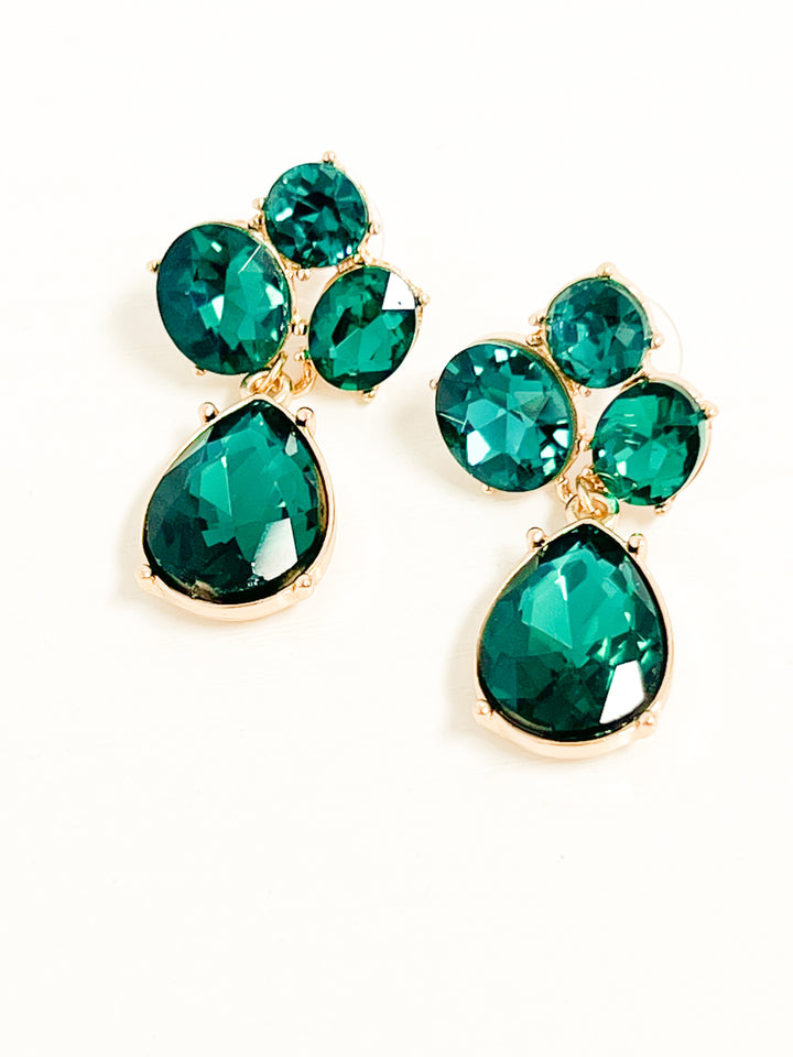 Marilyn - Emerald Green Statement Earings