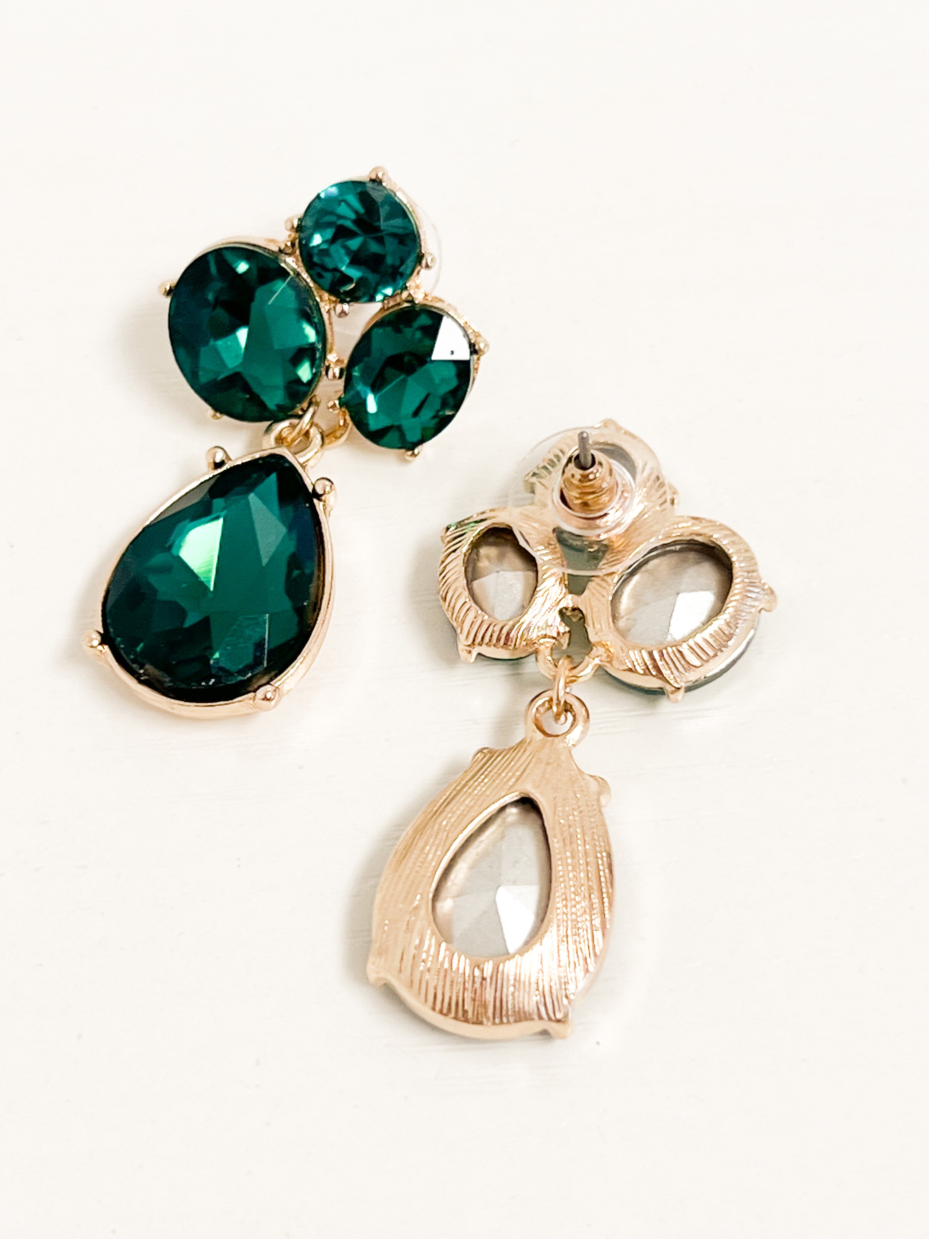 Marilyn - Emerald Green Statement Earings