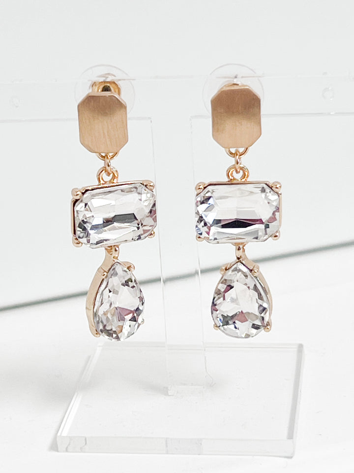 Bella - Rhinestone Statement Earrings