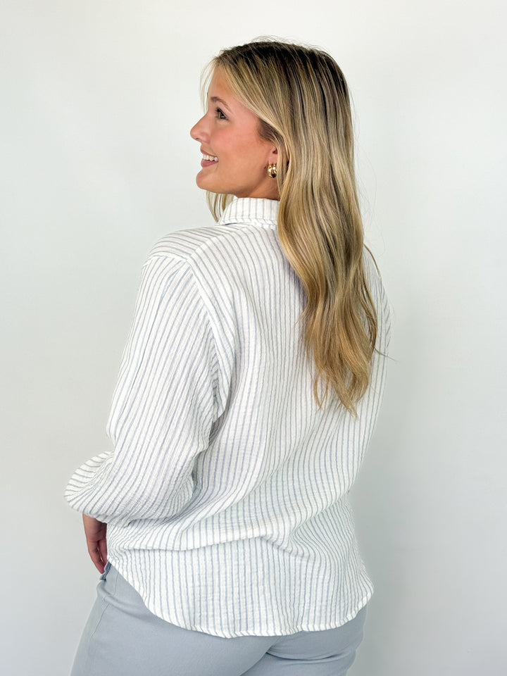 Halli - Dolman Button Down Gauze Shirt