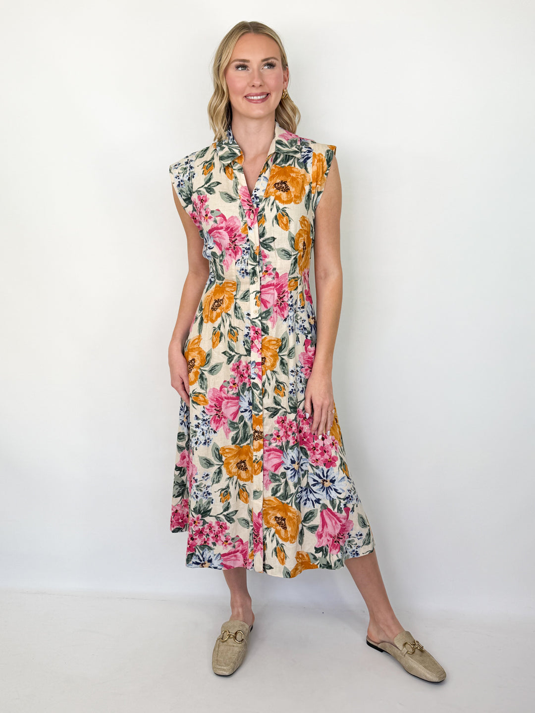 Natalie - Floral Midi Dress