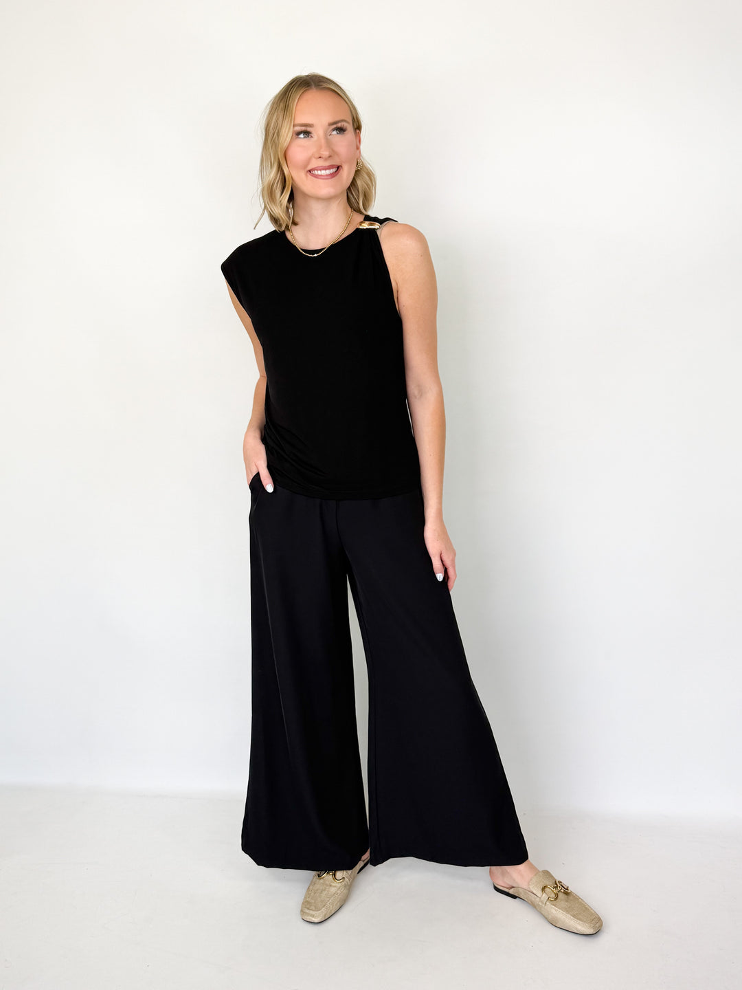 Billie - Black Wide Leg Pants