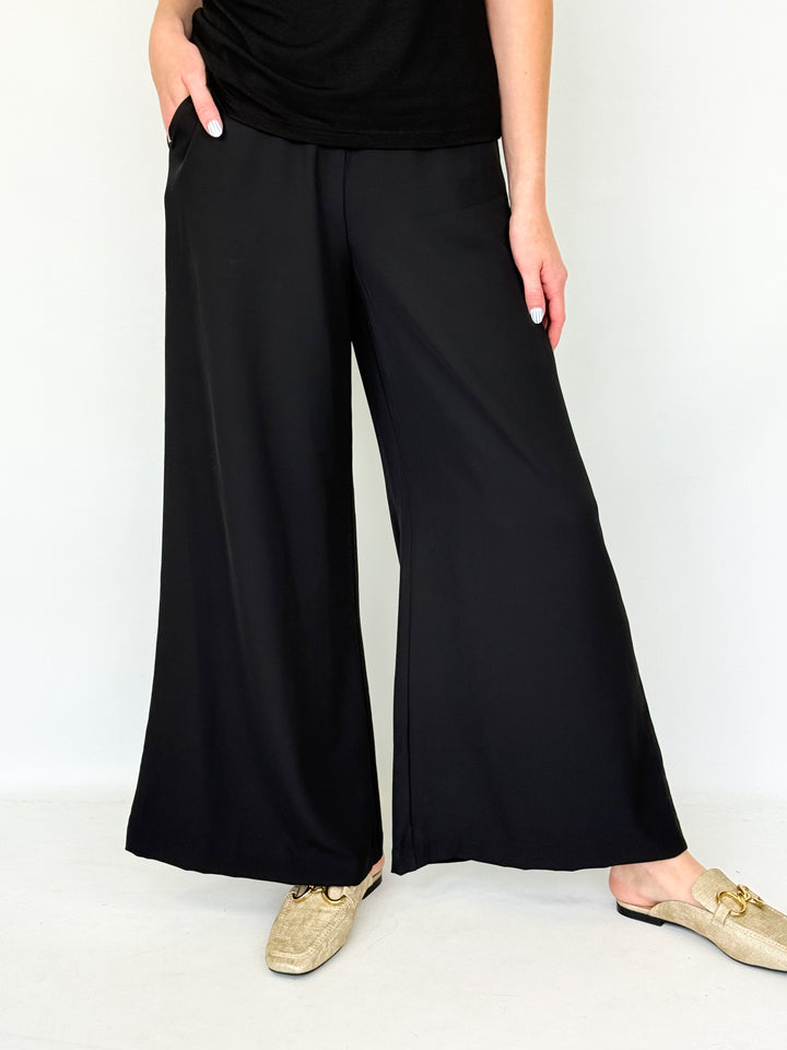 Billie - Black Wide Leg Pants