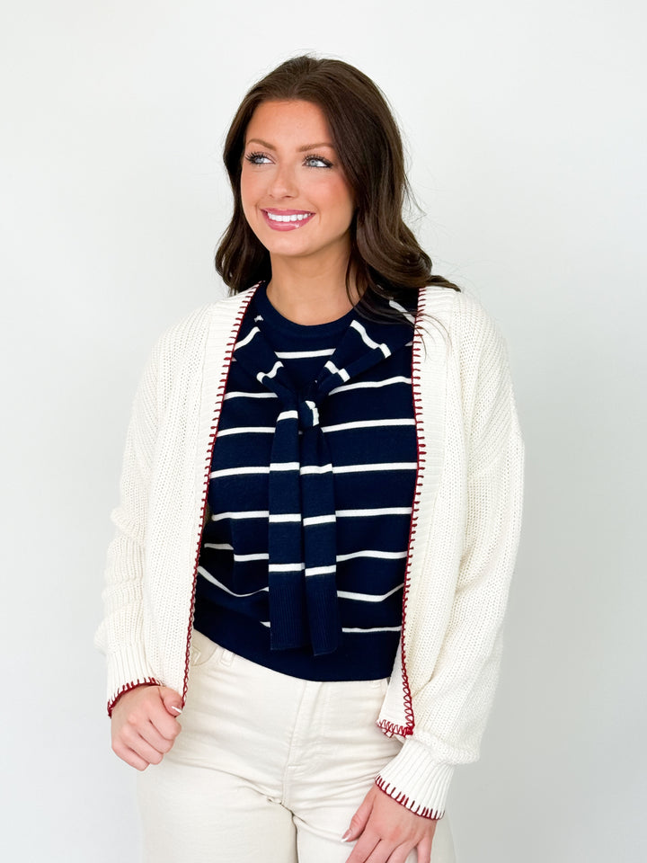 Scarlette - American Flag Knit Cardigan