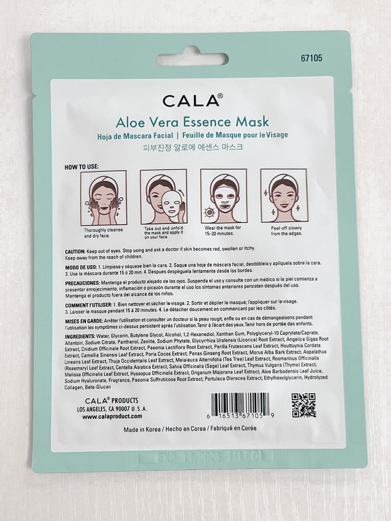 Cala - Aloe Vera Soothing & Calming Essence Face Mask