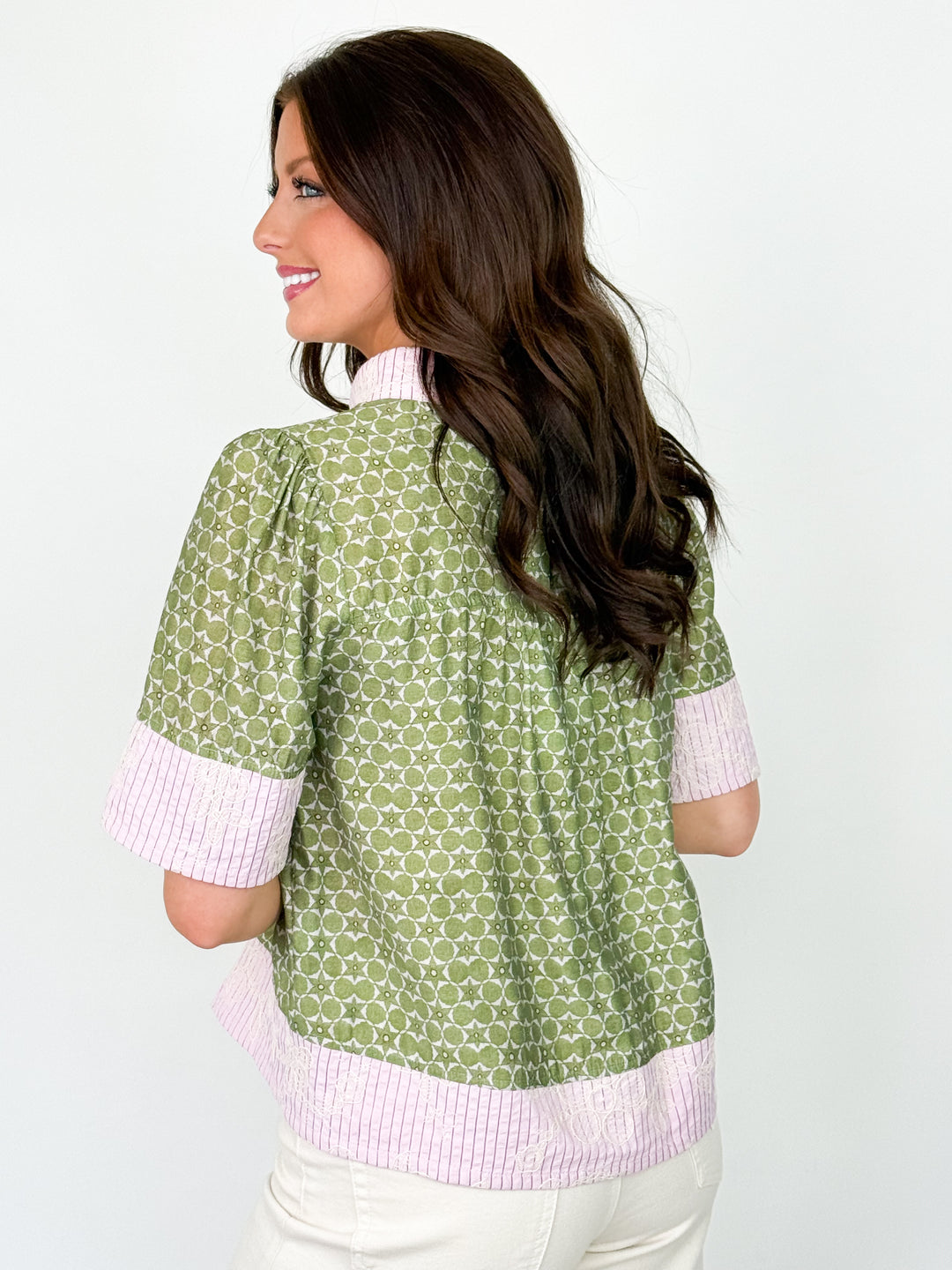 Krissi - Button Down Floral Top