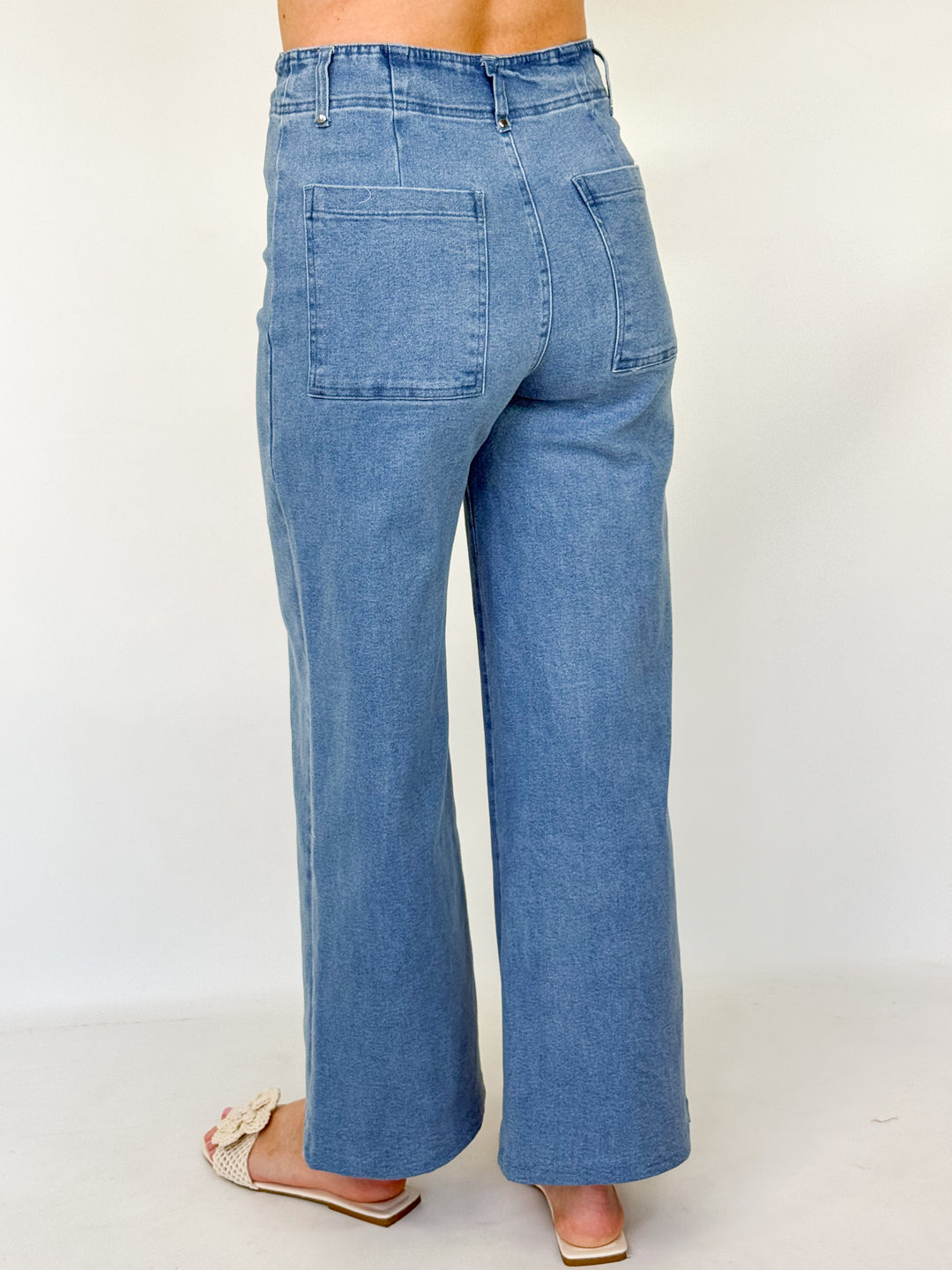 Natalie - Denim Straight Leg Pant