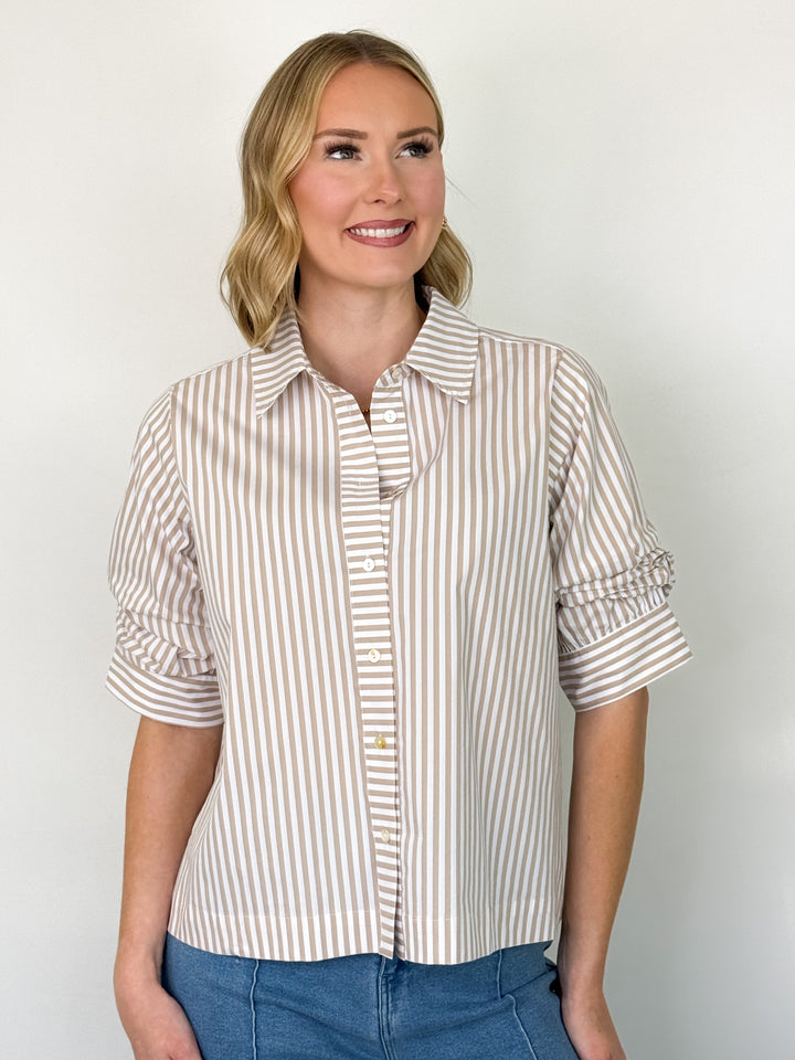 Erin - Striped Button Down