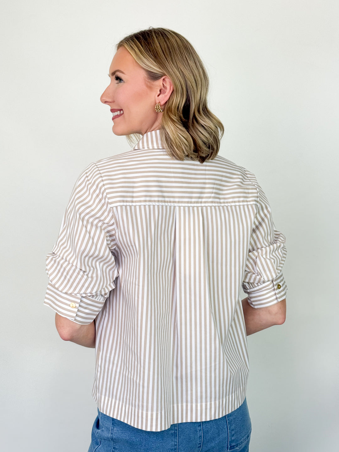 Erin - Striped Button Down