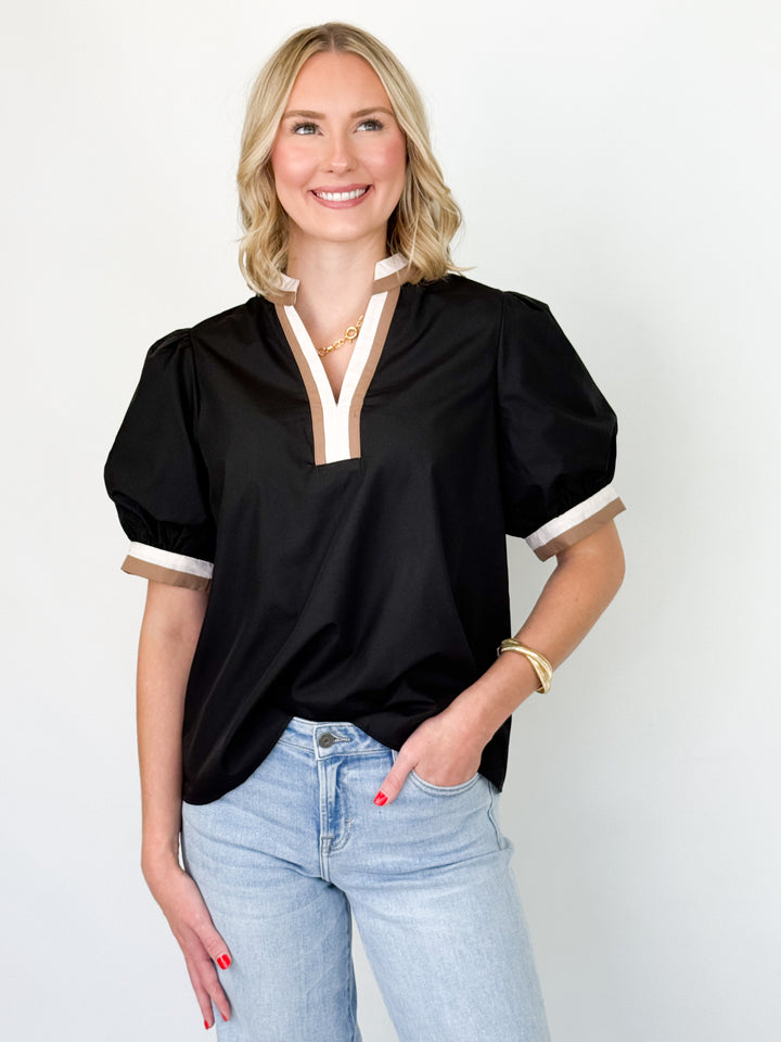 Sasha - V Neck Blouse