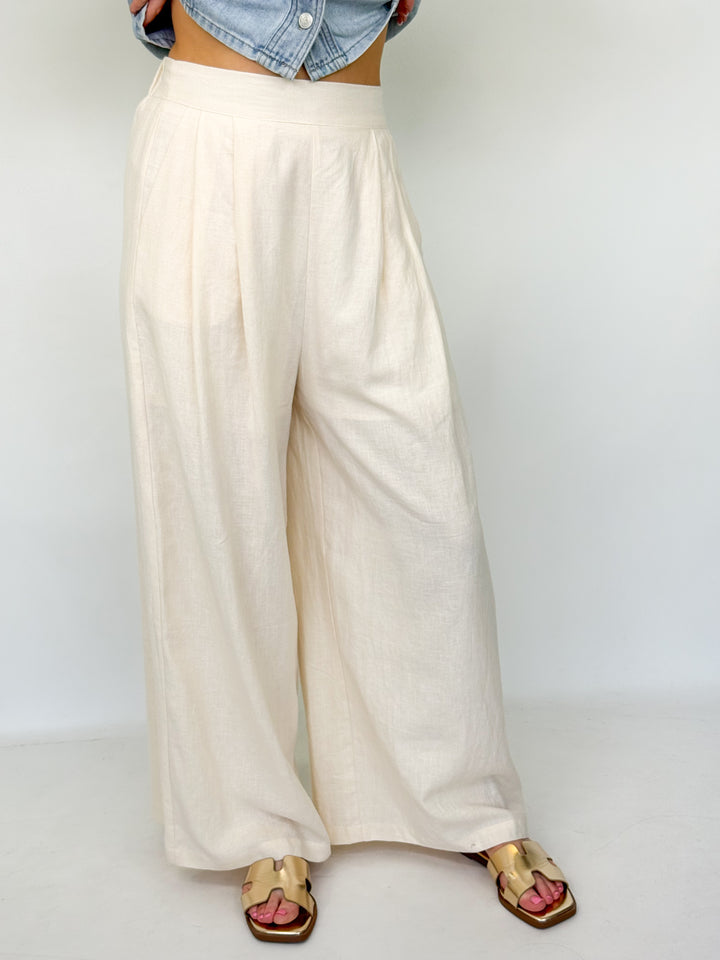 Sophie - Wide Leg Linen Pants