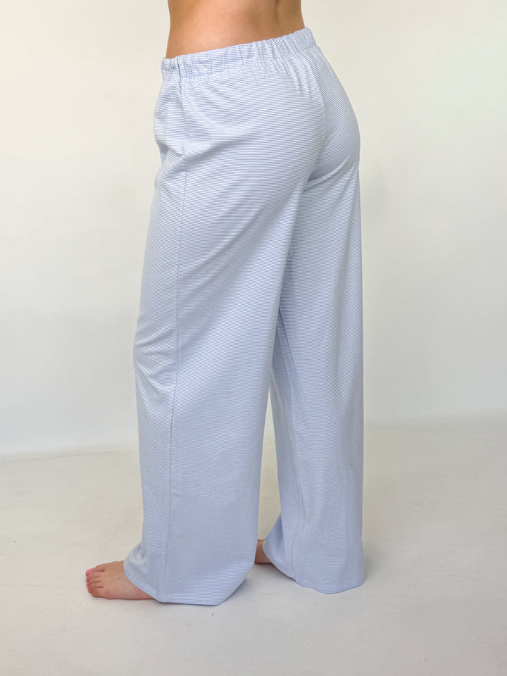 Kelle - Blue Striped Lounge Pants