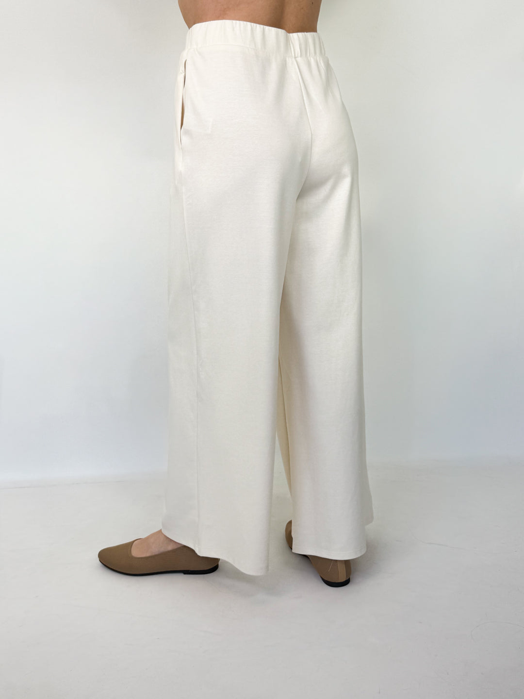 Kimberly - Wide Leg Pant (Ivory)
