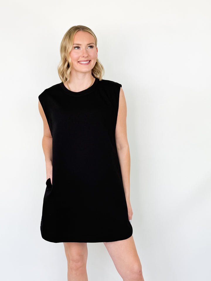 Betsy - Black Sleeveless Mini Dress