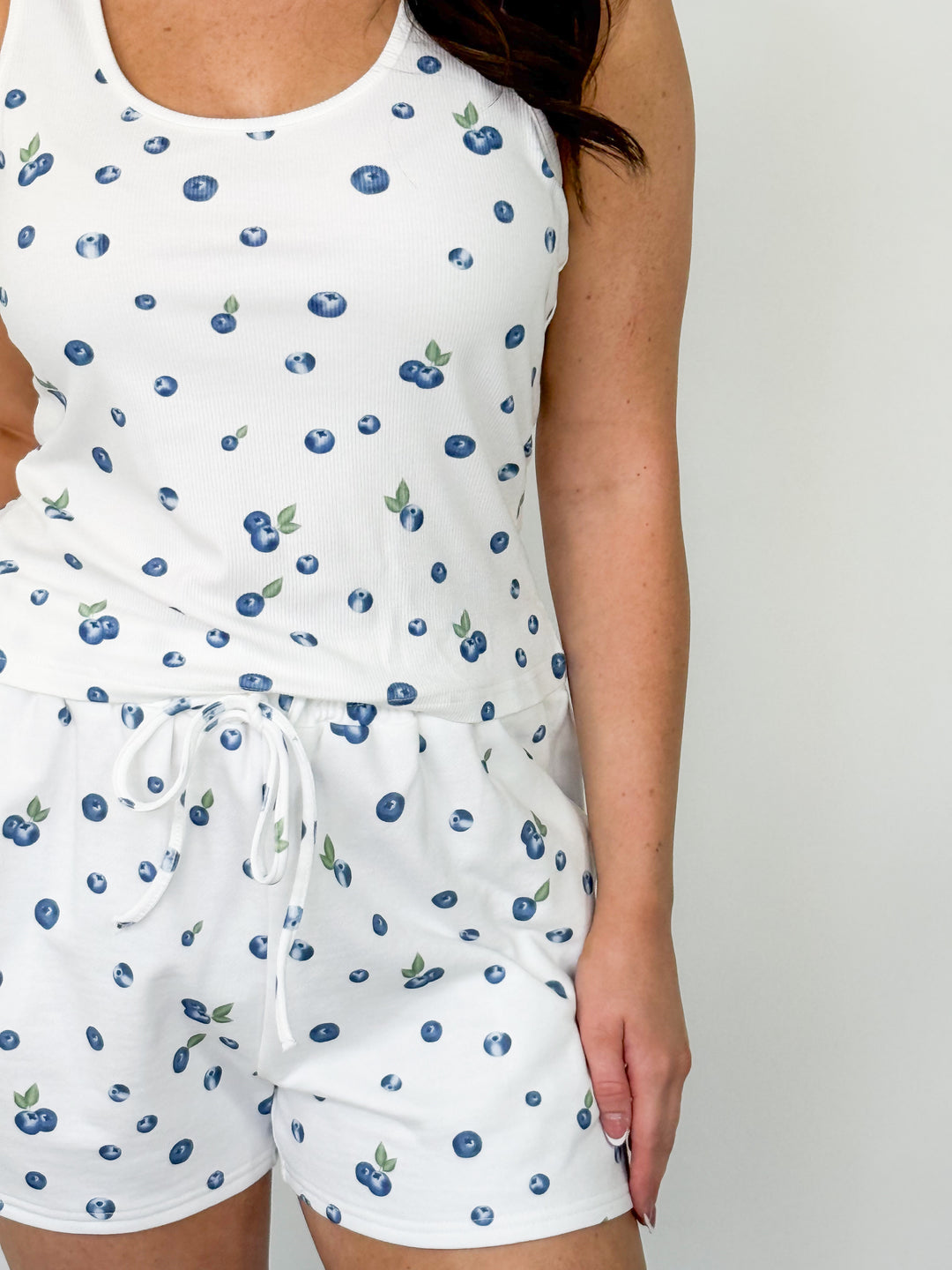 Belinda - Blueberry Short Set