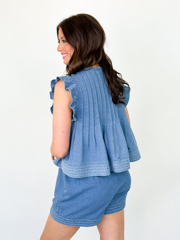 Tinsley - Denim Short Set