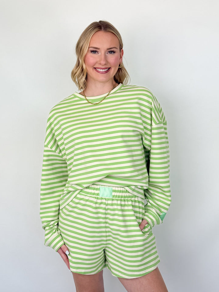 Layla - Striped Terry Lounge Short Set