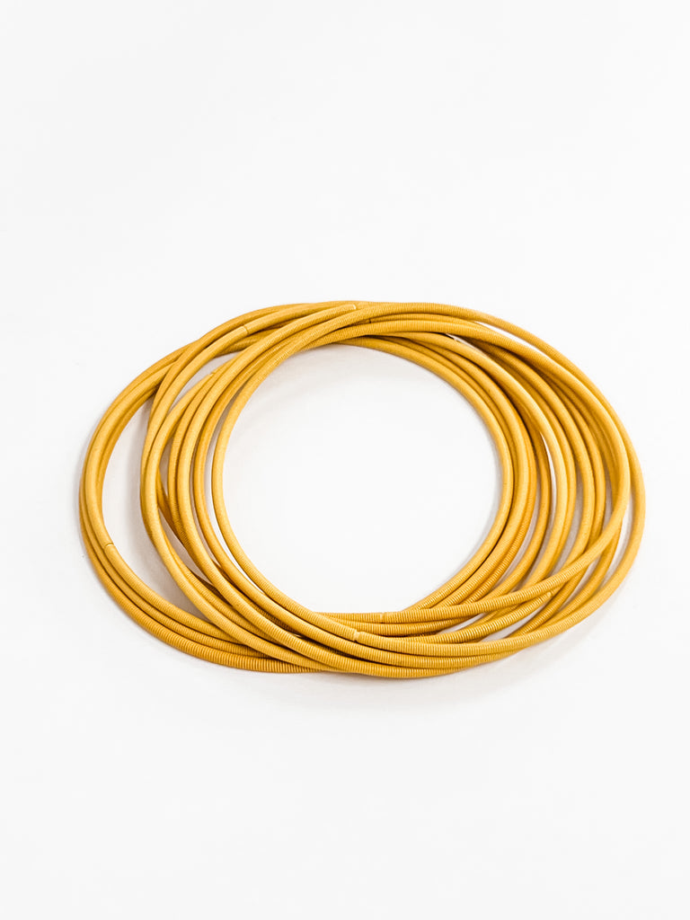 Sadie - Guitar String Bracelet Set (Yellow)