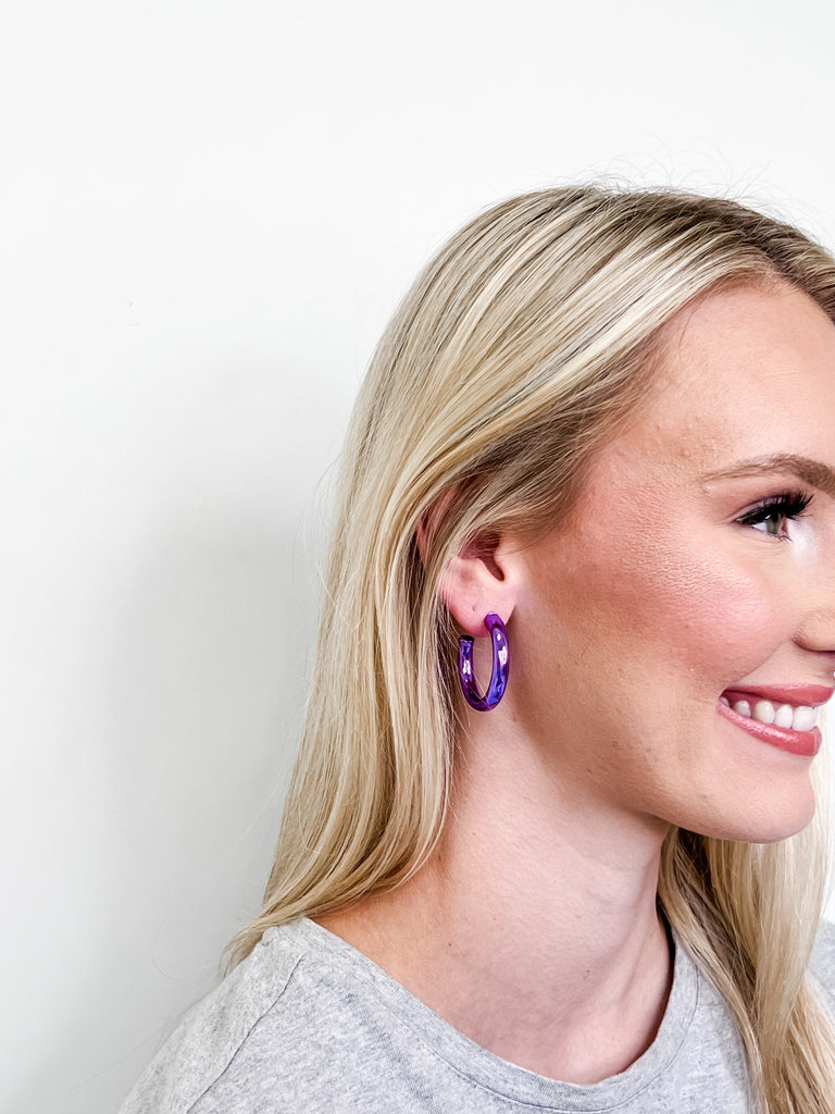 Taylor Shaye Designs - Purple Hoop Earrings