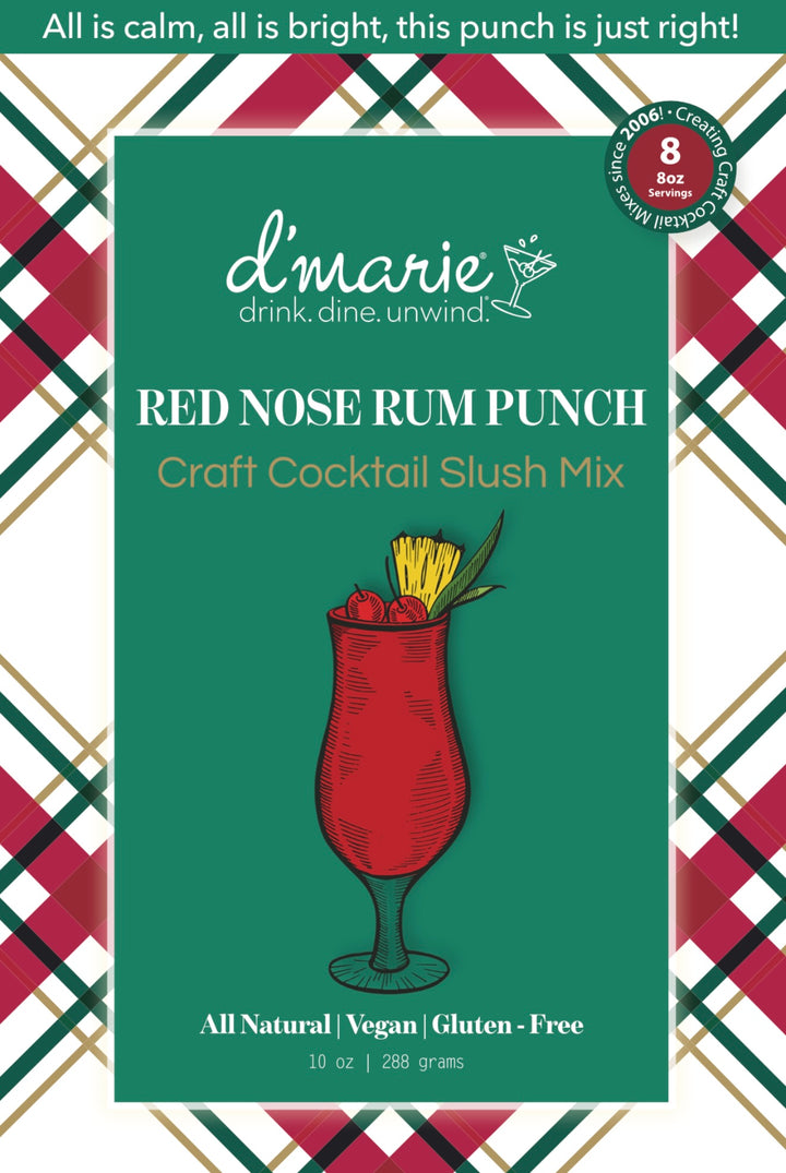 d'Marie Craft Cocktail Slush Mix - Red Nose Rum Punch