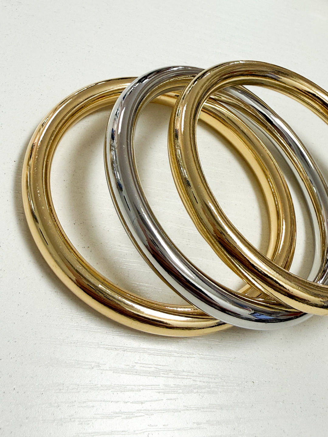 Zara - Two Toned Bangle Set Of 3