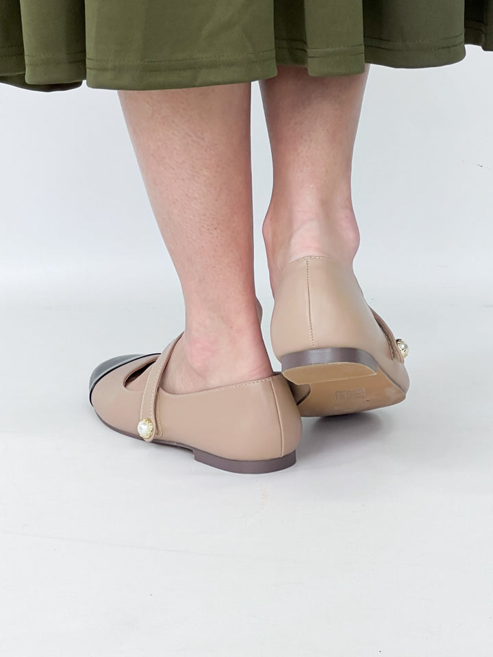 Audrey - Two Tone Mary Jane Flat