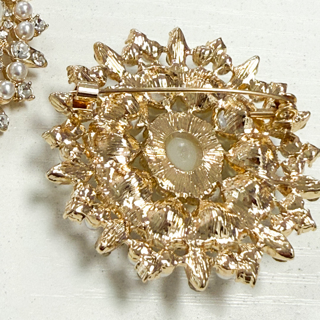 Destiny - Pearl + Rhinestone Brooch