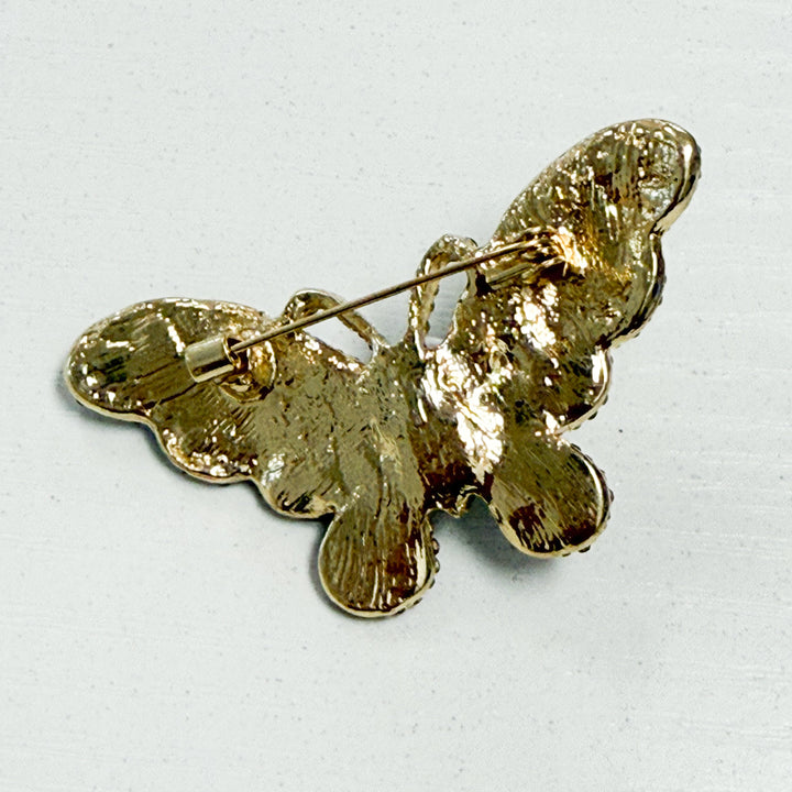 Farah - Rhinestone Butterly Brooch